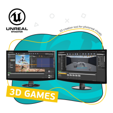 Unreal Engine 4. Игровой движок - КИБЕРшкола программирования для детей, компьютерные курсы для школьников, начинающих и подростков - KIBERone г. Верхняя Пышма