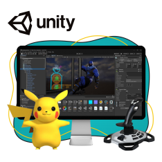 Мир игр на Unity 2D на популярном движке + AI-помощники - КИБЕРшкола программирования для детей, компьютерные курсы для школьников, начинающих и подростков - KIBERone г. Верхняя Пышма