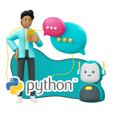 Умный чат-бот на Python - КИБЕРшкола программирования для детей, компьютерные курсы для школьников, начинающих и подростков - KIBERone г. Верхняя Пышма