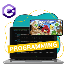 Программирование на C#. Удивительный мир 2D-игр - КИБЕРшкола программирования для детей, компьютерные курсы для школьников, начинающих и подростков - KIBERone г. Верхняя Пышма