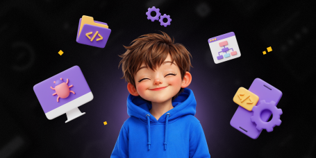 Идеальный сайт с нуля: код, дизайн и AI-помощник - КИБЕРшкола программирования для детей, компьютерные курсы для школьников, начинающих и подростков - KIBERone г. Верхняя Пышма